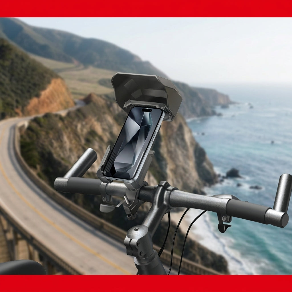 Waterproof Sunproof Motorcycle Phone Holder Outdoor Cycling Bike Accessory
