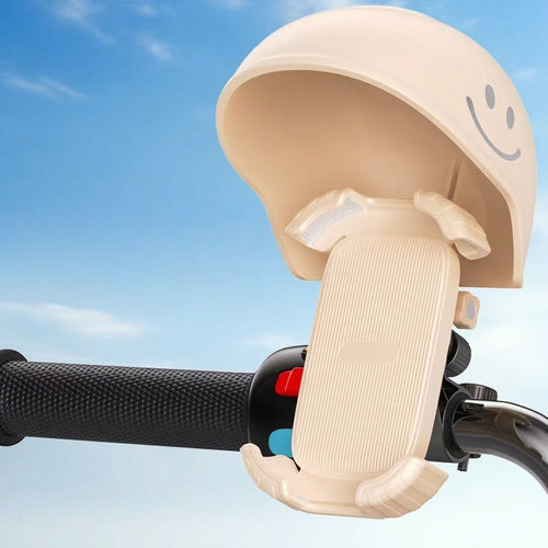 E-Bike Phone Holder with Sun Rain Shield Shockproof Motorcycle Navigation Mount