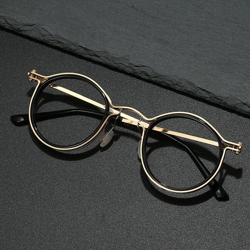Vintage Round Metal Eyeglass Frames